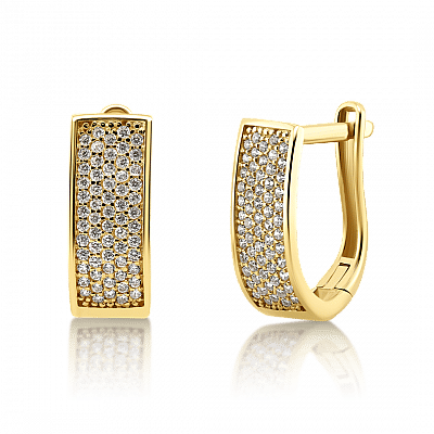 Cercei din aur galben de 14K