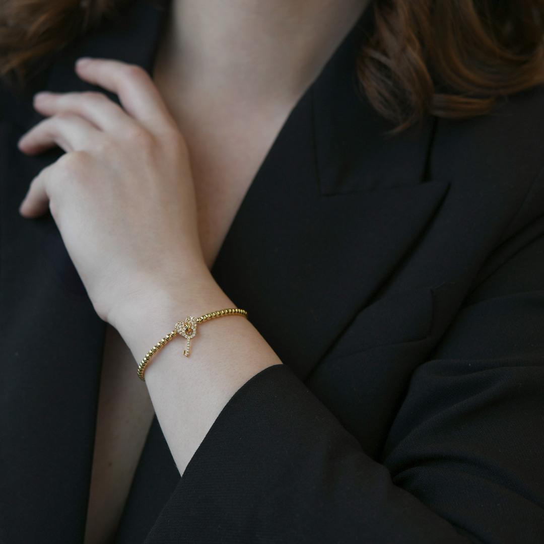 brățară din aur galben de 18K cu Diamante naturale  3