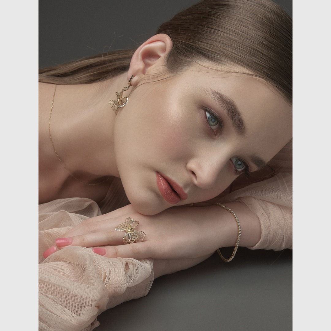 brățară din aur galben de 18K cu Diamante naturale  2