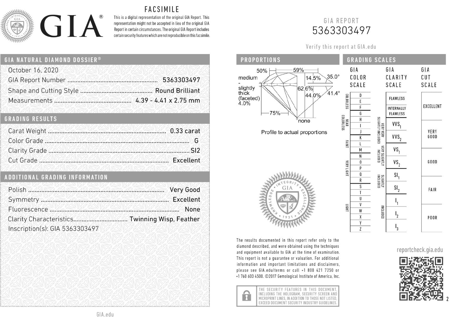 inel din aur galben de 18K cu Diamant natural GIA  4
