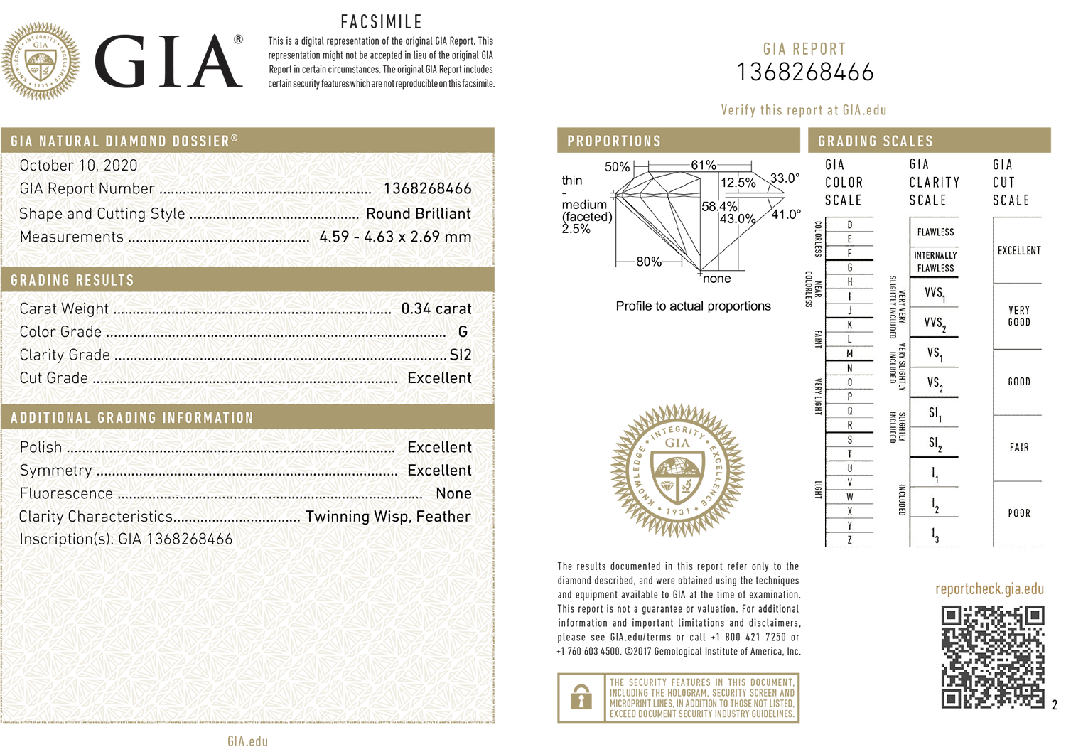 inel din aur alb de 18K cu Diamant natural certificat GIA  5