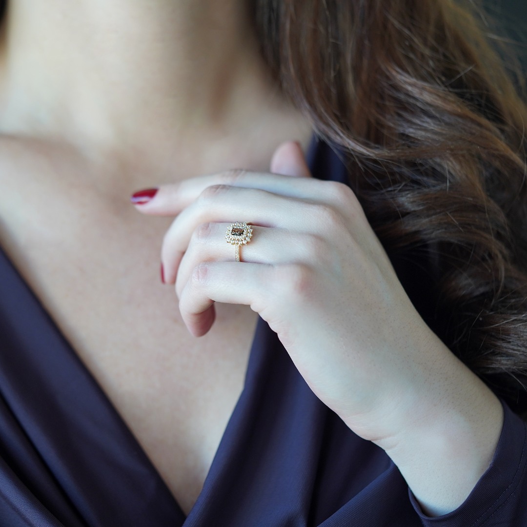 inel din aur galben de 14K  2