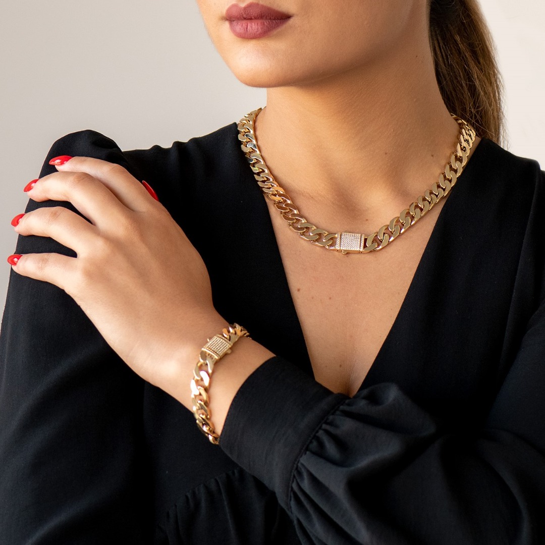brățară din aur galben de 14K  2