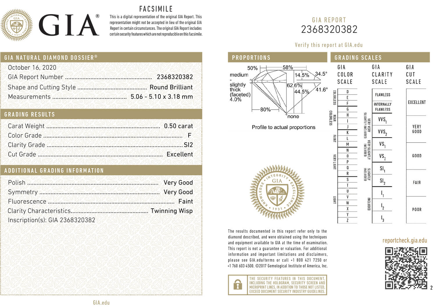 inel din aur alb de 18K cu Diamant natural certificat GIA  4