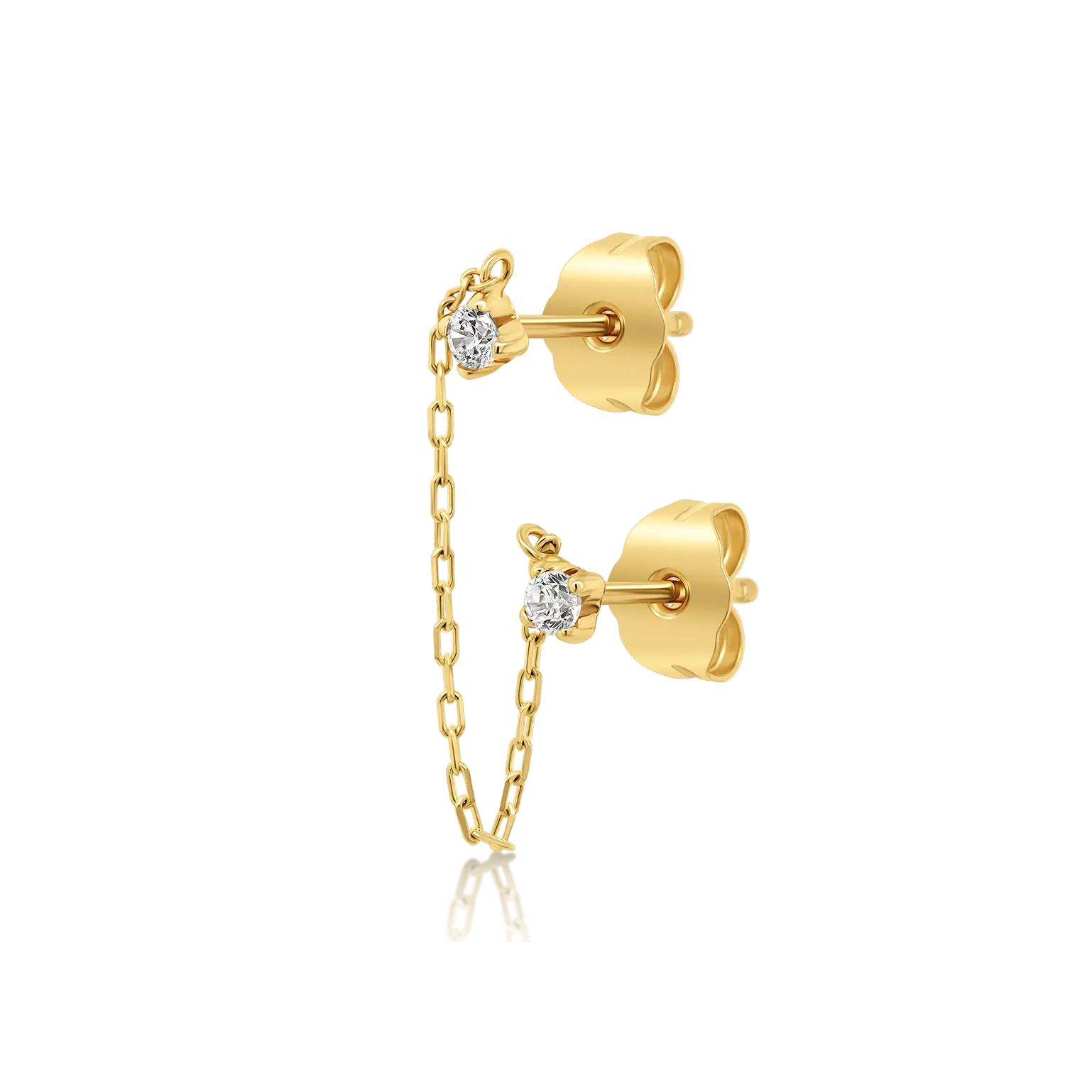 cercel din aur galben de 14K  3