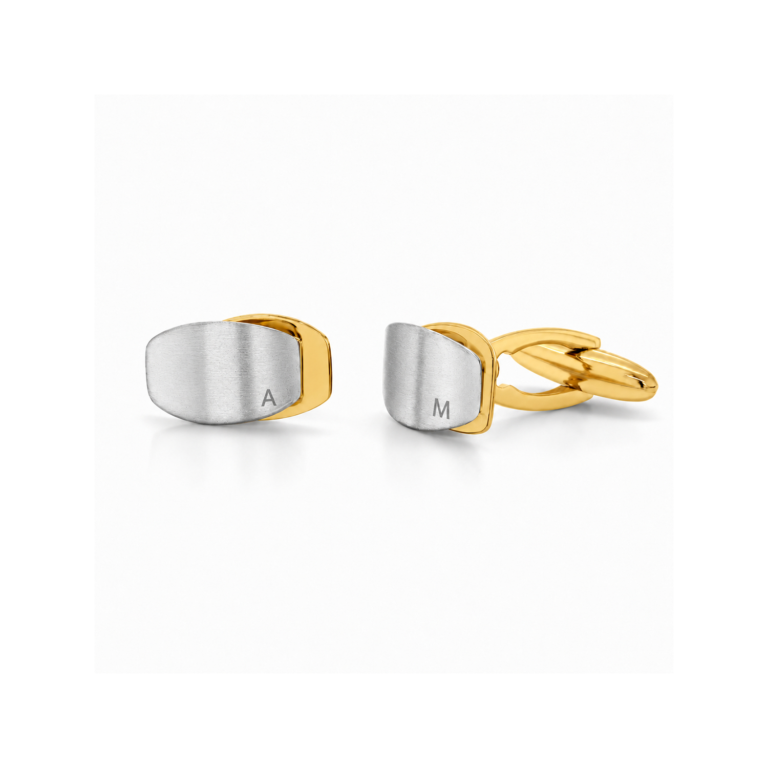 Butoni din aur galben de 14K