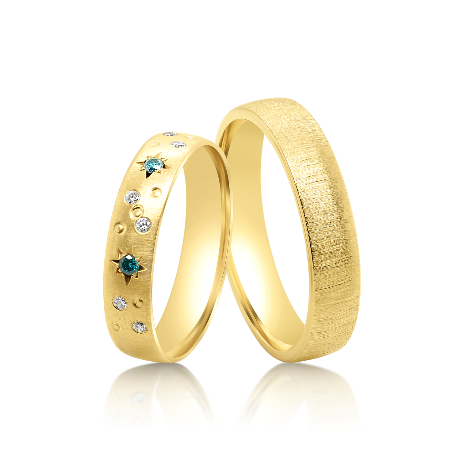 verigheta Celestial din aur de 14K cu Diamante naturale  3