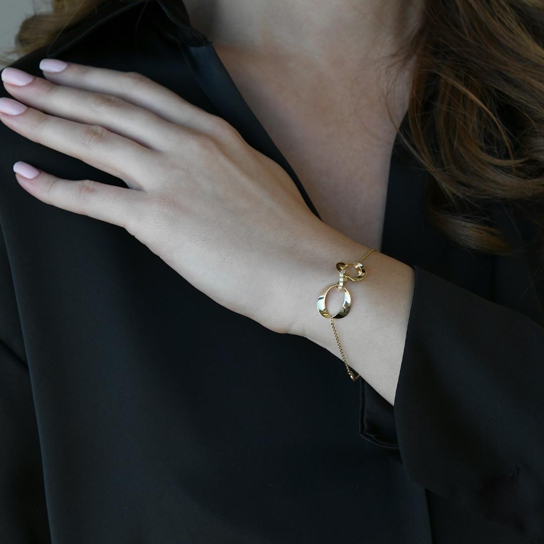 brățară din aur galben de 14K  2