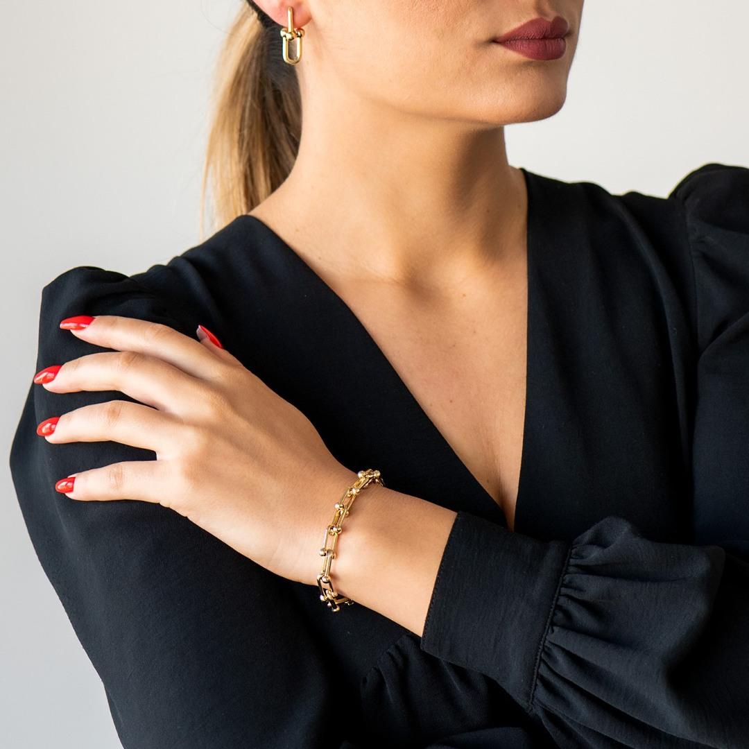 brățară din aur galben de 14K  2