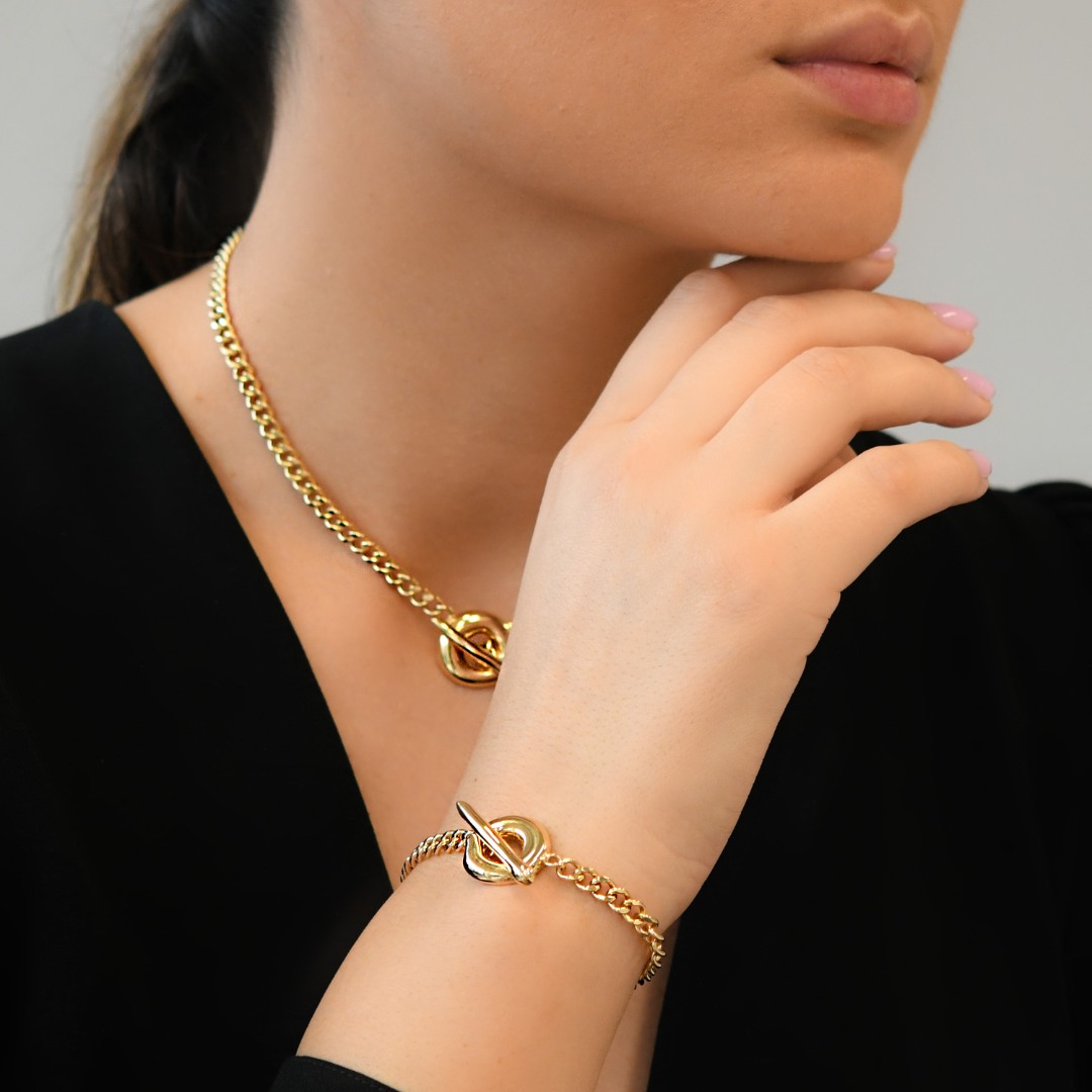 brățară din aur galben de 14K  3