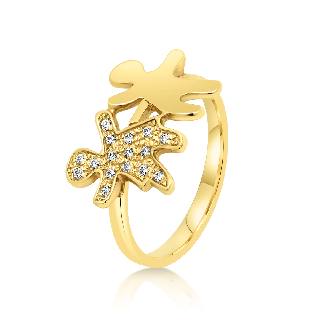 inel din aur galben de 14K  