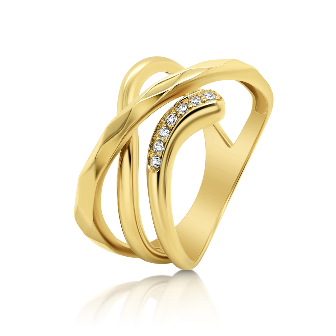 inel din aur galben de 14K  
