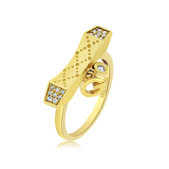 inel din aur galben de 14K  