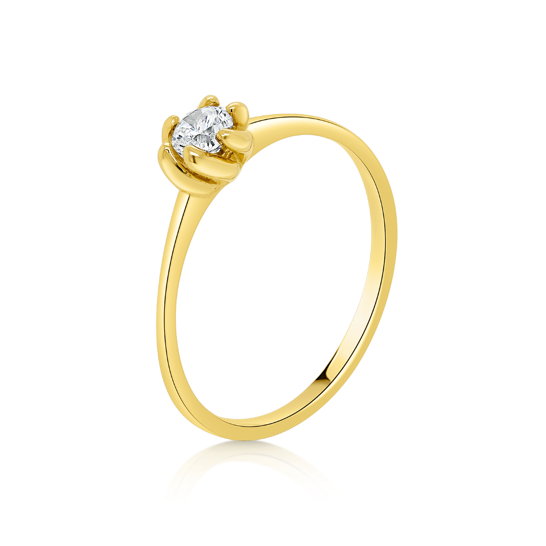 Inel din aur galben de 14K  1