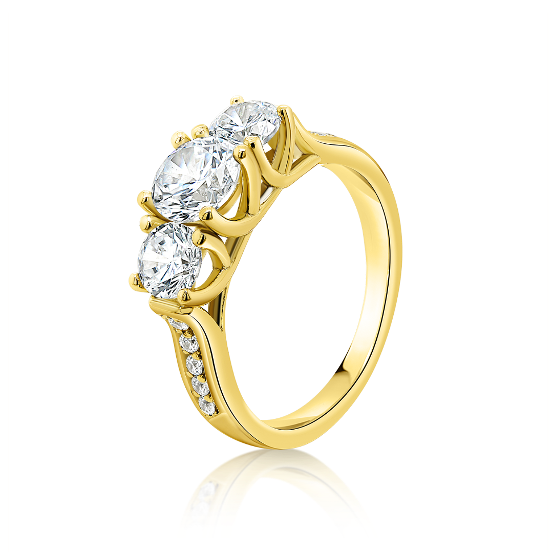 inel din aur galben de 14K  1