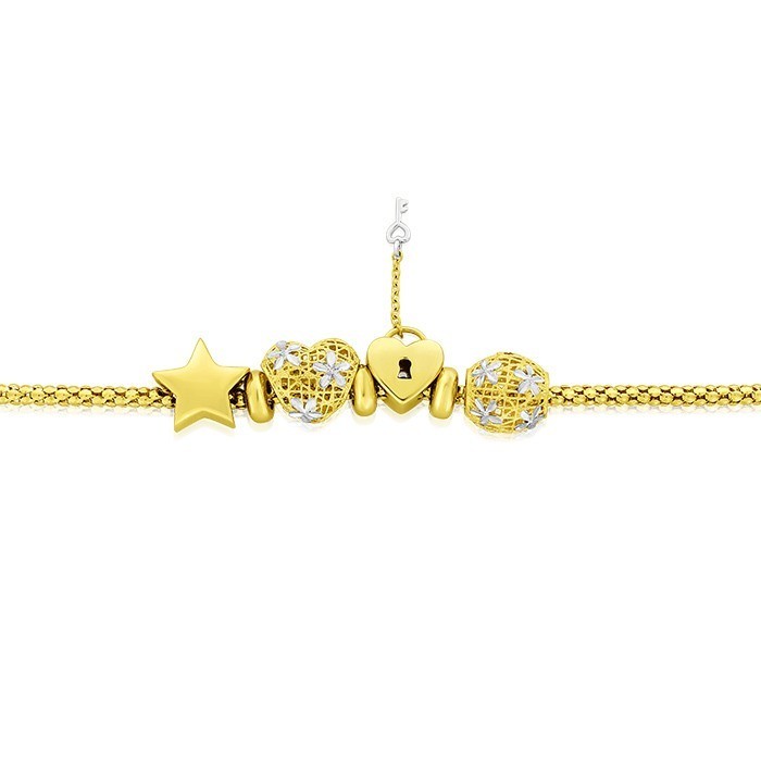 charm din aur galben de 14K  2
