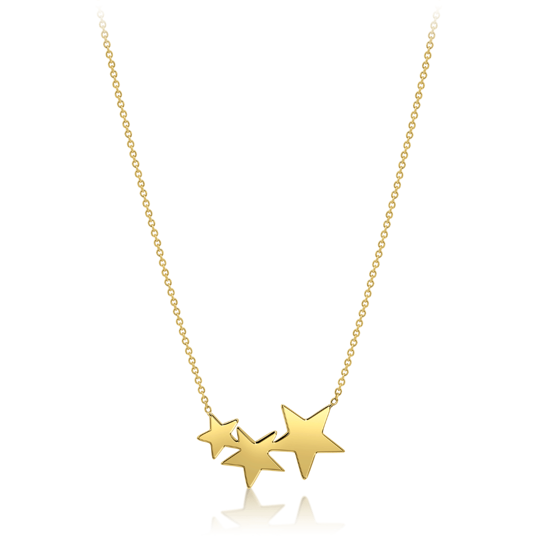 Lanț din aur galben de 14K cu pandantiv