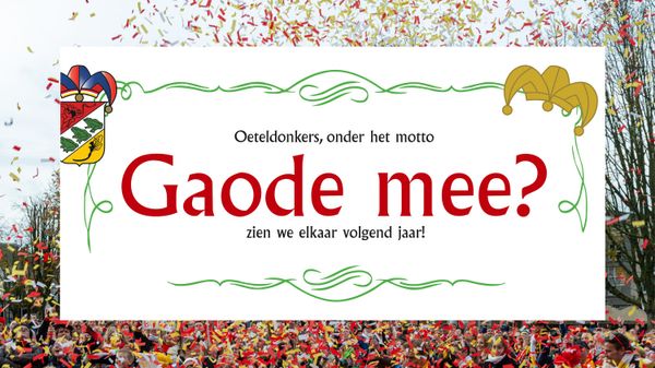 Thema Oeteldonk 2026: Gaode mee?
