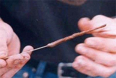 Agujas para pasar lombriz 25 cm