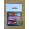 Perlas perforadas de 4 agujeros FLUORESCENTES ROJAS 3,3mm