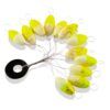 Flotante Oval con Tope ( Zun Zun ) Amarillo y Verde Luminoso