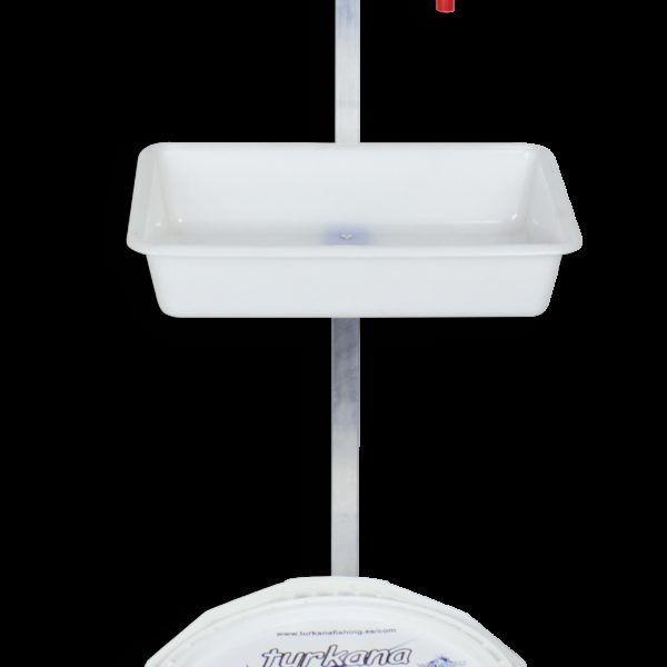 Soporte Aluminio con percha y bandeja SPARUS