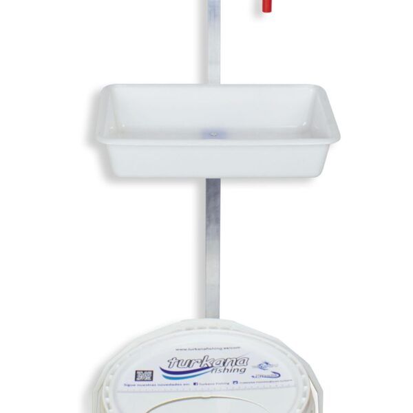 Soporte Aluminio con percha y bandeja SPARUS