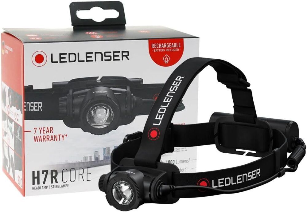 Linterna Frontal LED LENSER H7R CORE 1000 LUMENS