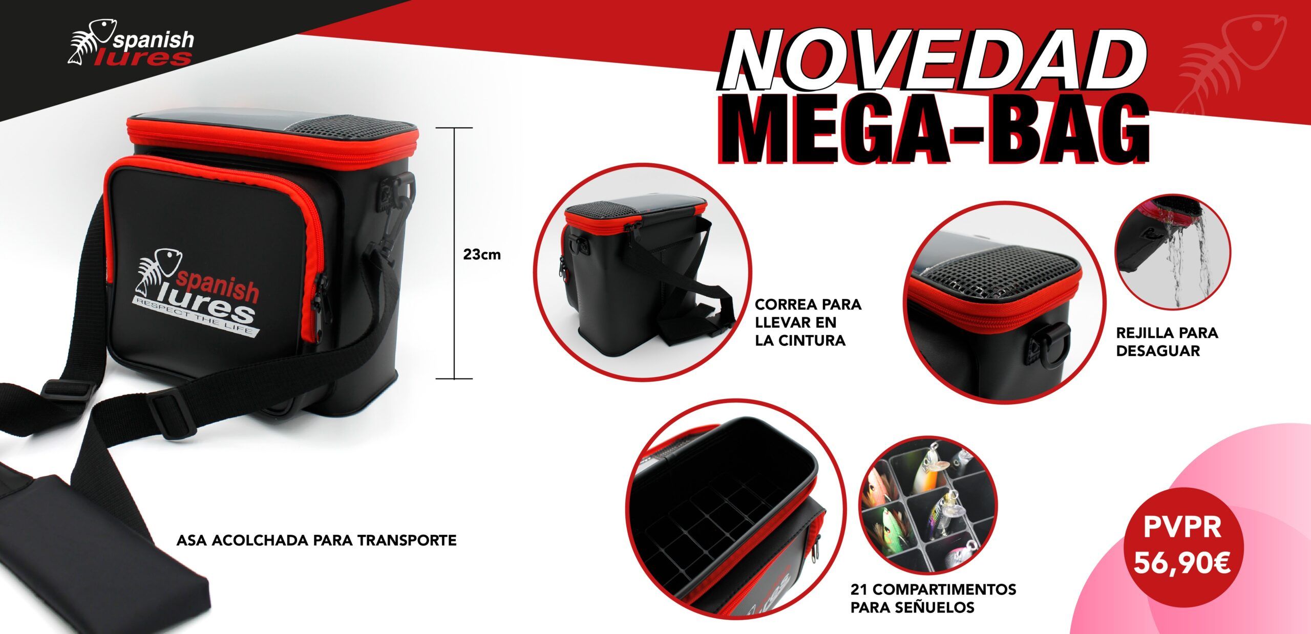 Caja Porta Señuelos Spanish Lures MEGA-BAG
