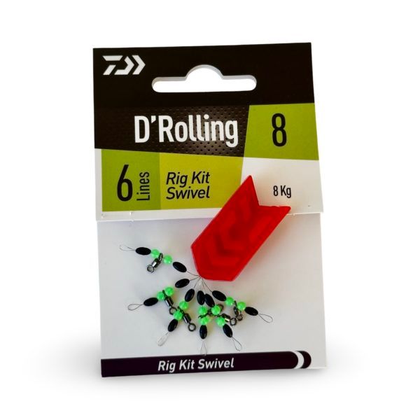 Emerillón con Stopper Rig Kit Swivel 8 de Daiwa