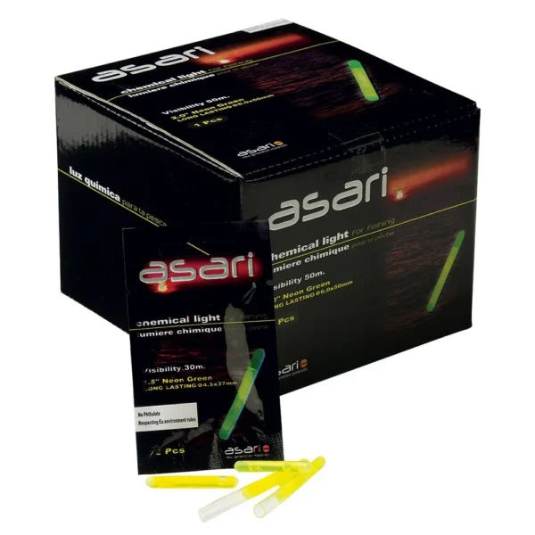 Luces Químicas ASARI  Envase de 10 unidades - 4.5x37mm.