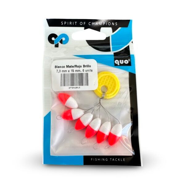 Perlas Flotantes QUO Bicolor Rojo/Blanca