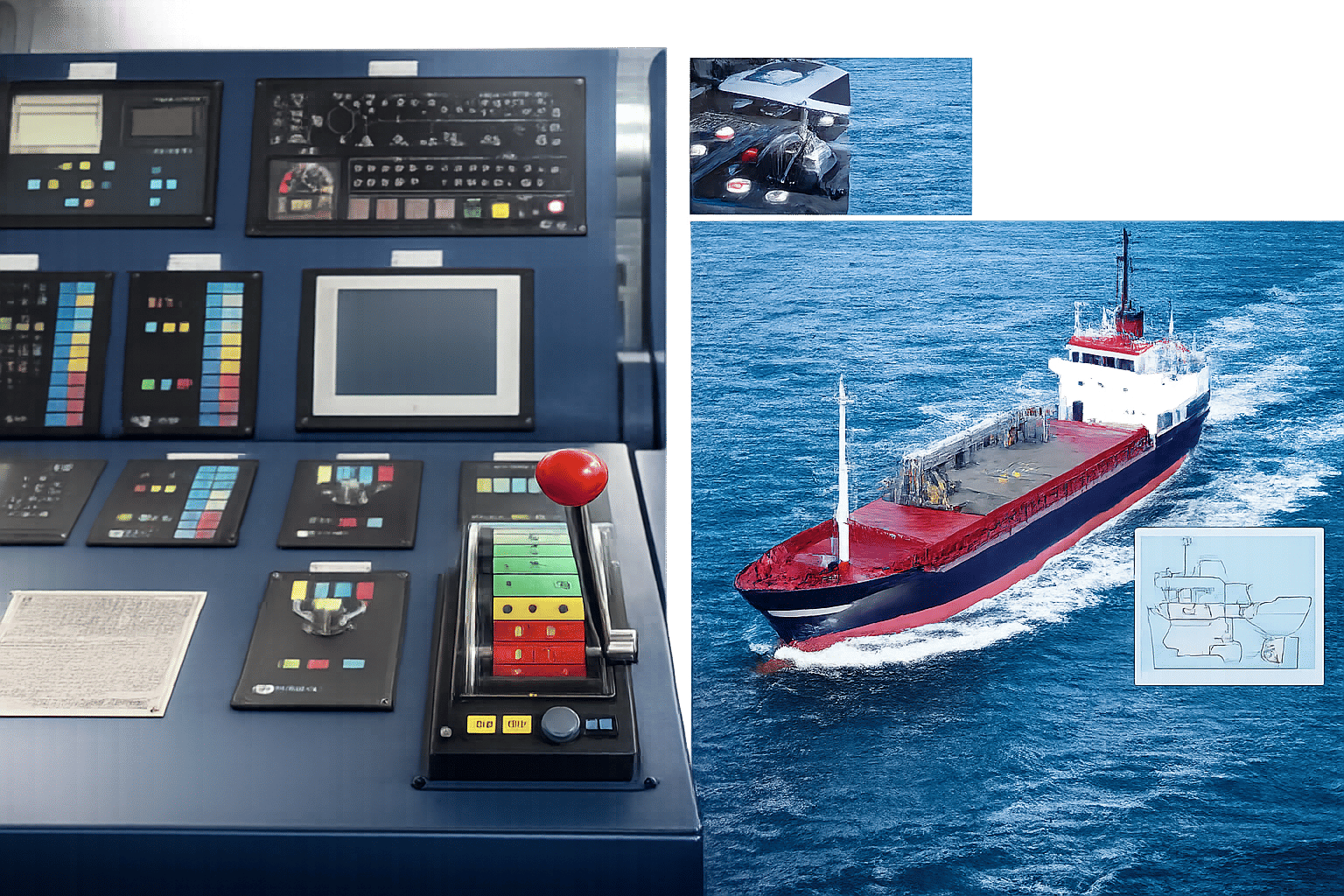 Main propulsion plant remote control system for ample power reversible diesel engine CDQY-R