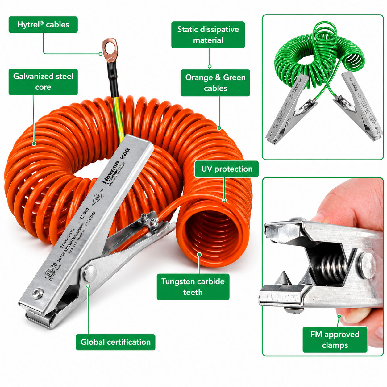 Cen-Stat™ Clamps & Cables