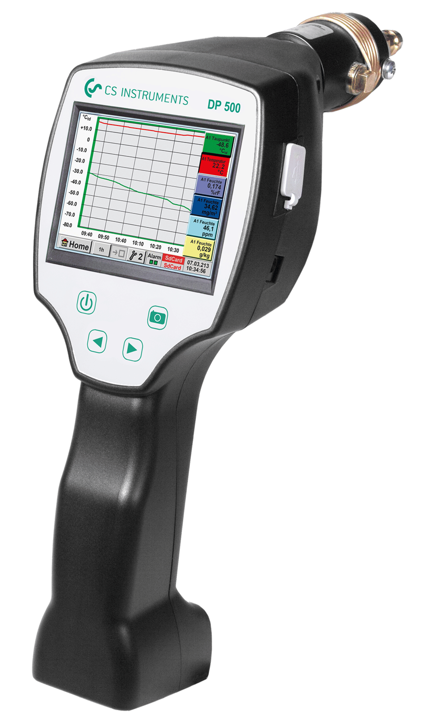DP 500 - Portable dew point meter with integrated data logger