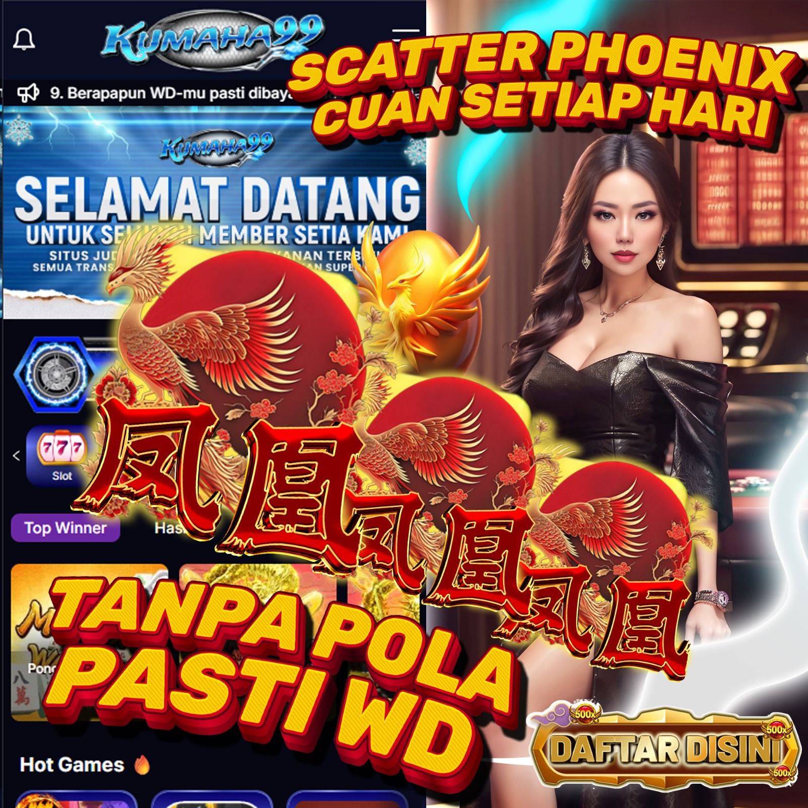 KUMAHA99 >> Event Scatter Phoenix No.1 Di-Seluruh Indonesia Mahjong Mays 