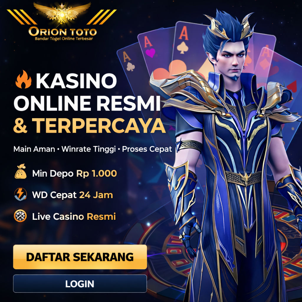 🏆 ORIONTOTO : Daftar & Login Bandar Togel Online 4D Berlisensi Resmi, Depo Dana Tanpa Kendala Di Situs Toto Terpercaya Sekarang!