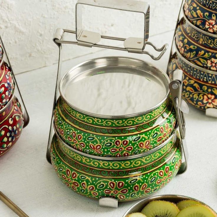 Classic & Vintage Multi-Tier Metal Tiffin
