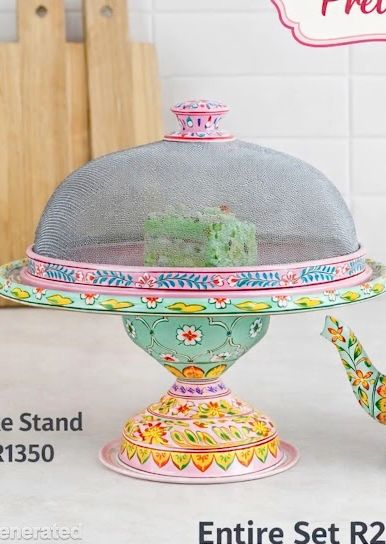 STAINLESS STEEL PAINTED CAKE STANDS