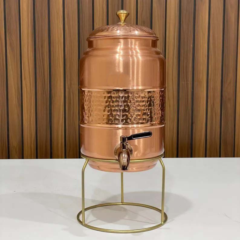 Handcrafted Hammered Copper Tumblers