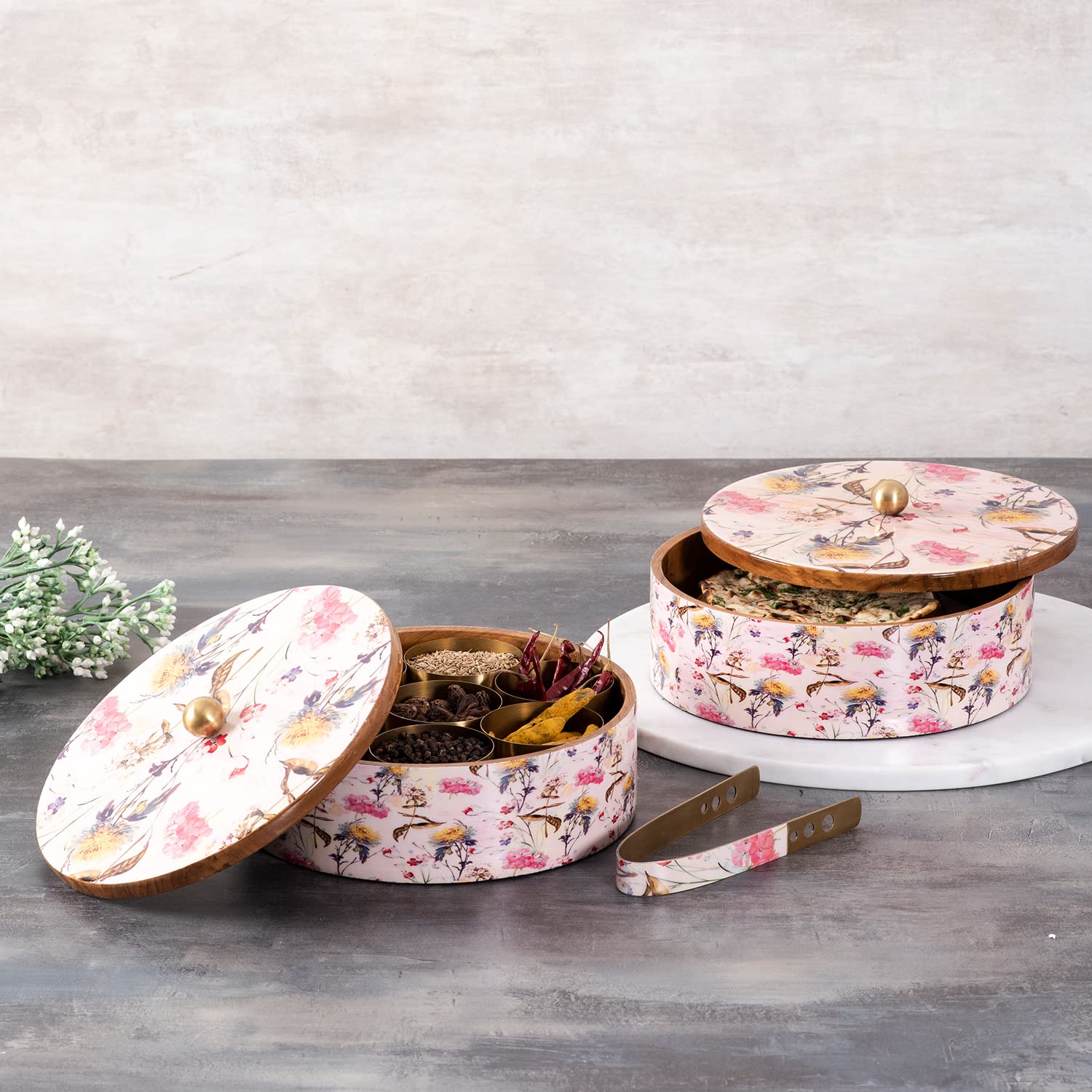ALLUE RANGE OF SPICE BOXES 9 INCHES