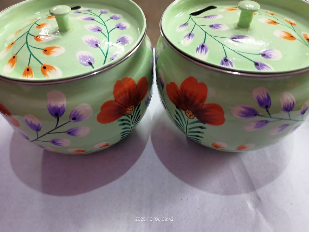Traditional Handpainted Ghee Pot