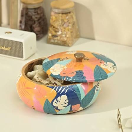 Handpainted Wooden Roti Box