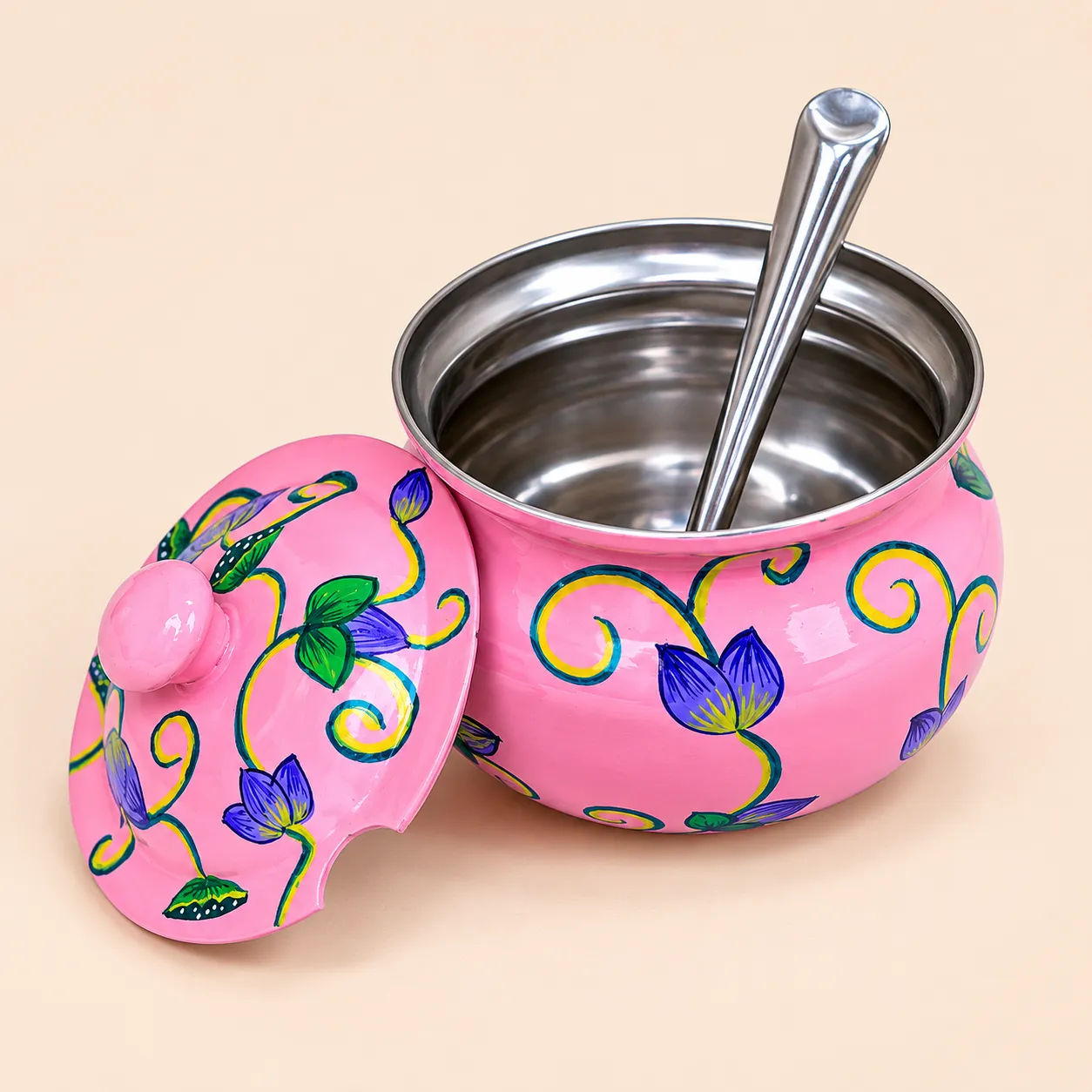 Traditional Handpainted Ghee Pot
