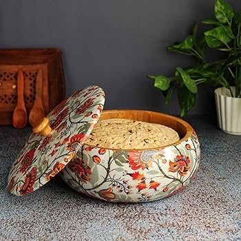 Handpainted Wooden Roti Box