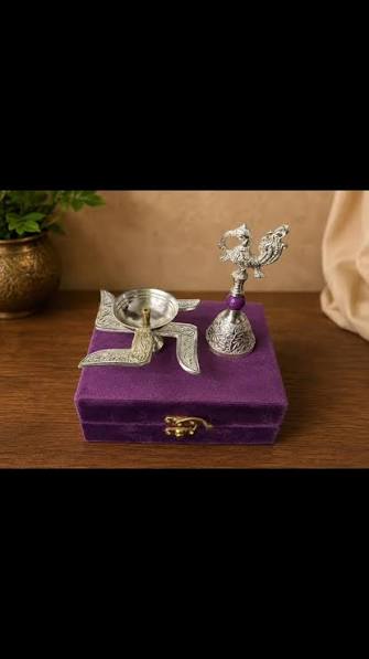 German Silver Range of Lamps and Bells