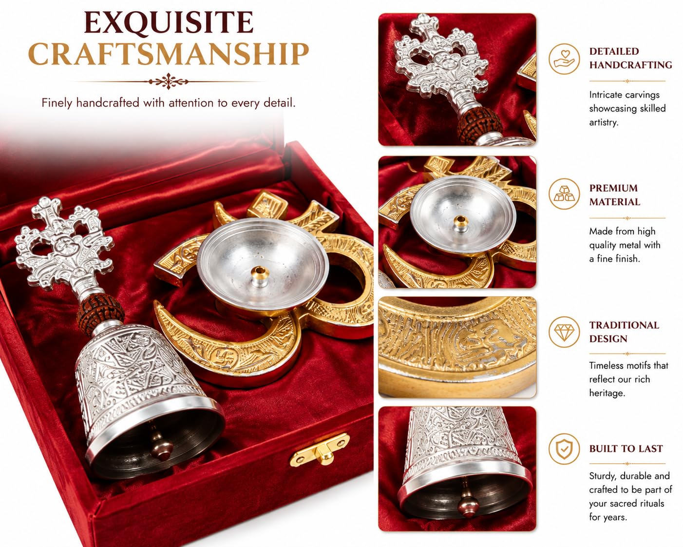 German Silver Range of Lamps and Bells