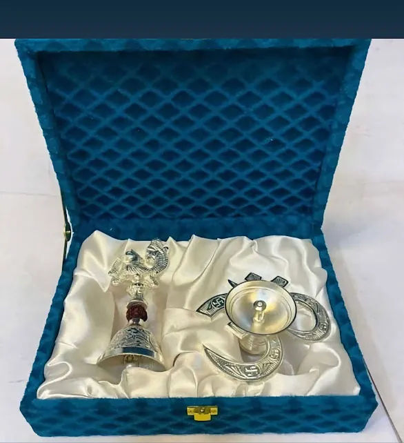 German Silver Range of Lamps and Bells
