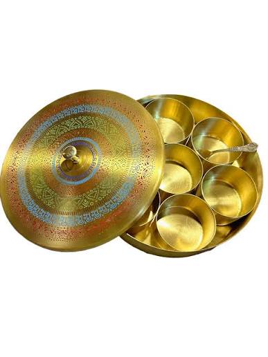 Handcrafted Brass Masala Box