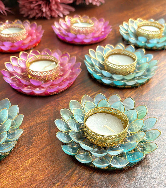 Resin diya 4 inch